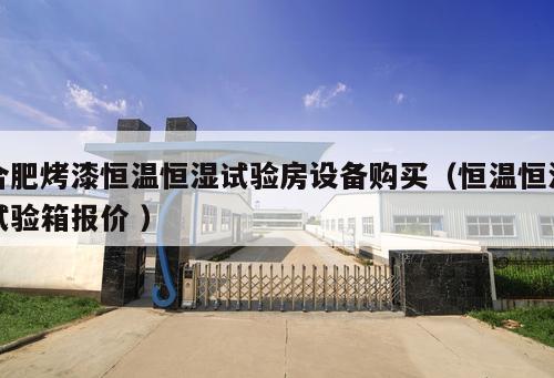 合肥烤漆恒溫恒濕試驗(yàn)房設(shè)備購(gòu)買(mǎi)（恒溫恒濕試驗(yàn)箱報(bào)價(jià) ）