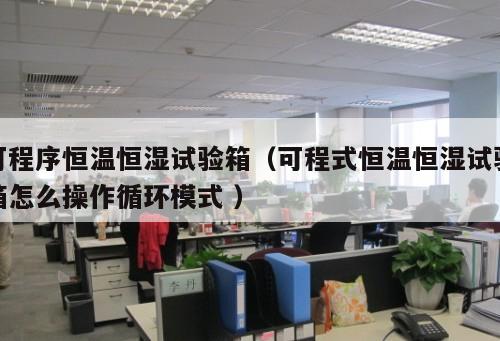 可程序恒溫恒濕試驗(yàn)箱（可程式恒溫恒濕試驗(yàn)箱怎么操作循環(huán)模式 ）